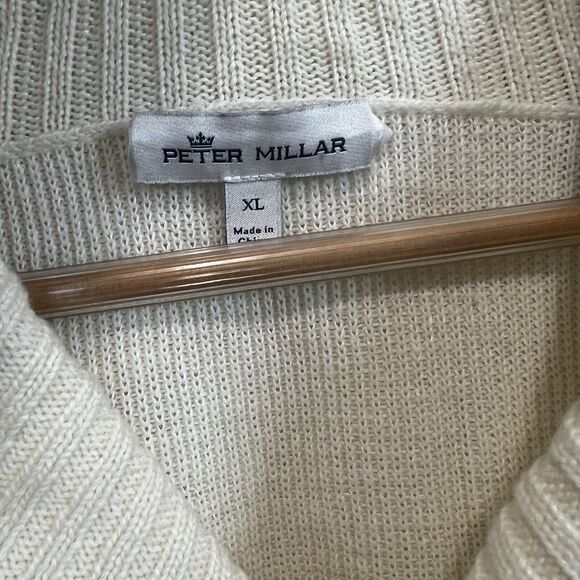 Peter Millar Savona Waffle Popover Shawl Collar Sweater Men’s Size XL - Picture 7 of 12